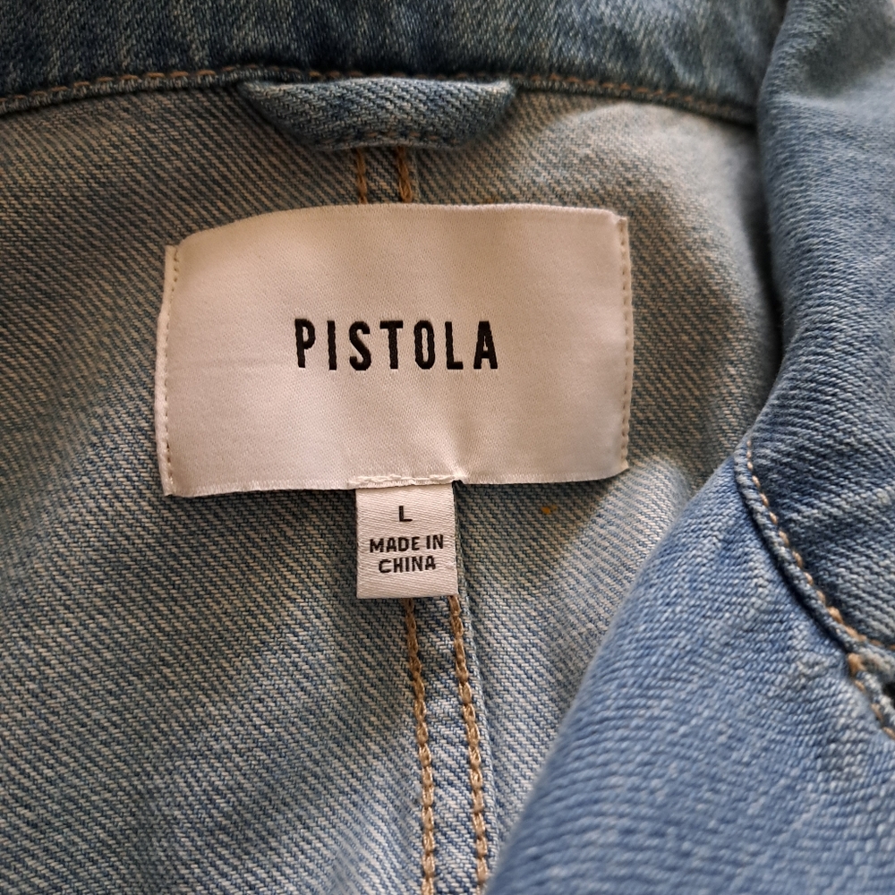 Pistola NWOT(from Revolve)Blue Denim Jumpsuit with Distressed Details - Picture 5 of 8